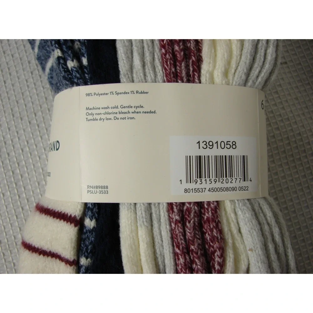 New Lucky Brand 6 Pack Super Soft Boot Socks Womens Size 5-10 Warm Cozy Outdoor